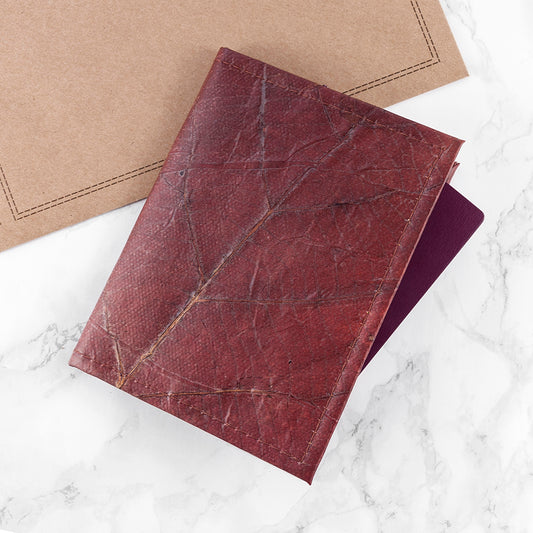 Leaf Leather Passport Cover