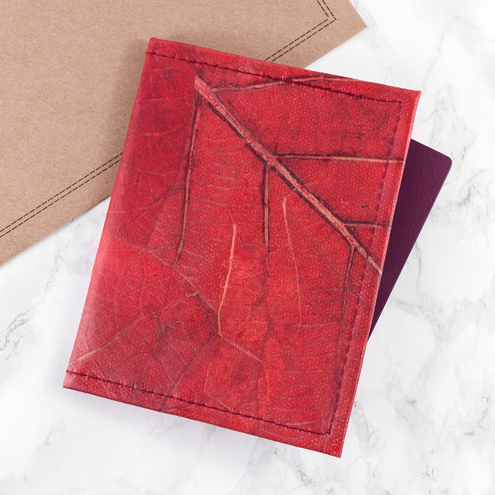 Leaf Leather Passport Cover