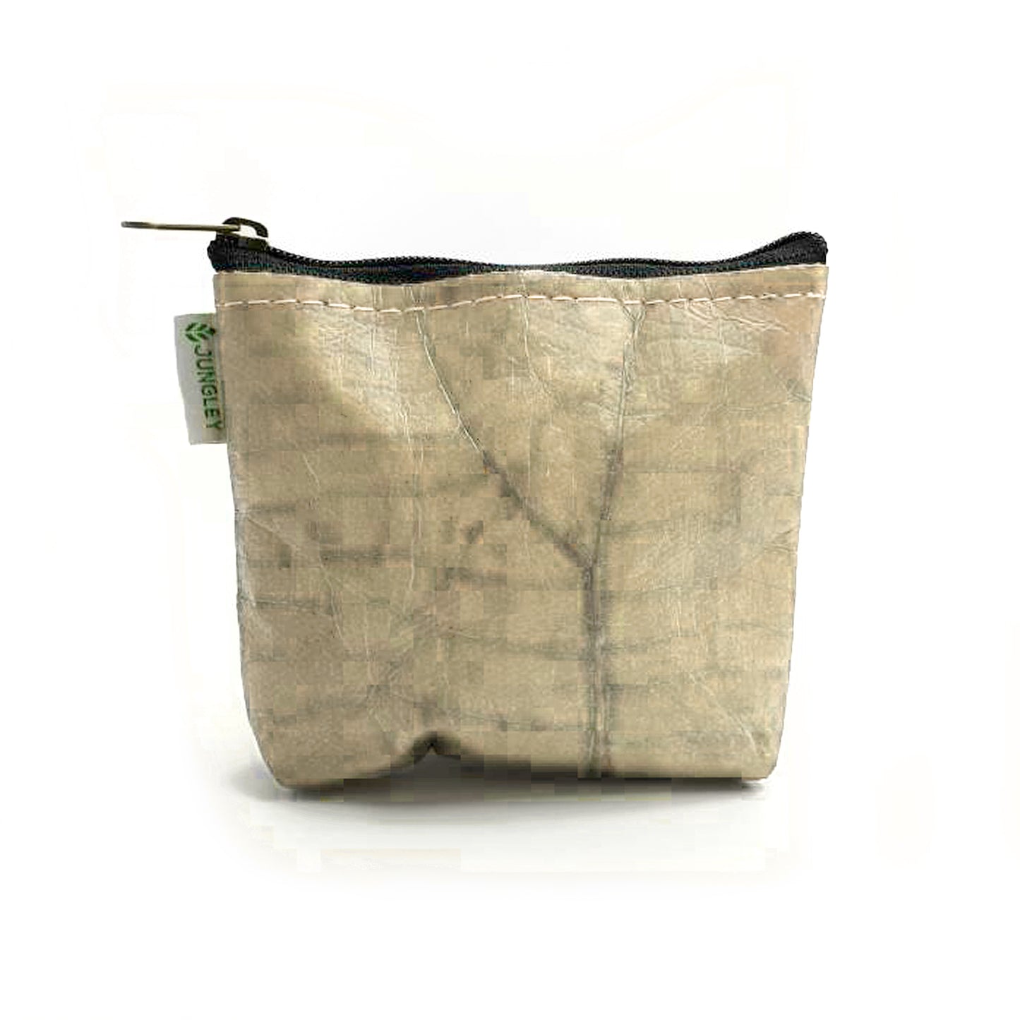 Leaf Leather Straight Edge Coin Bag