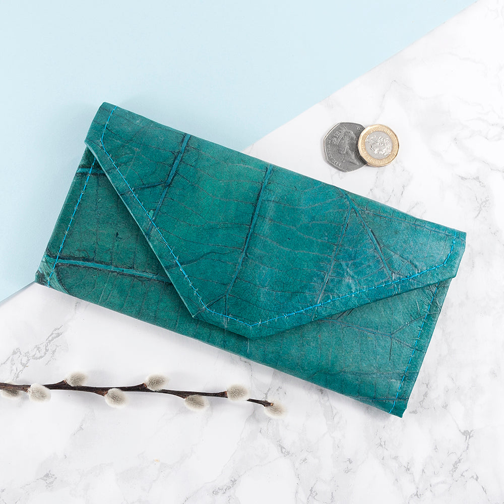 Leaf Leather Women's Envelope Wallet