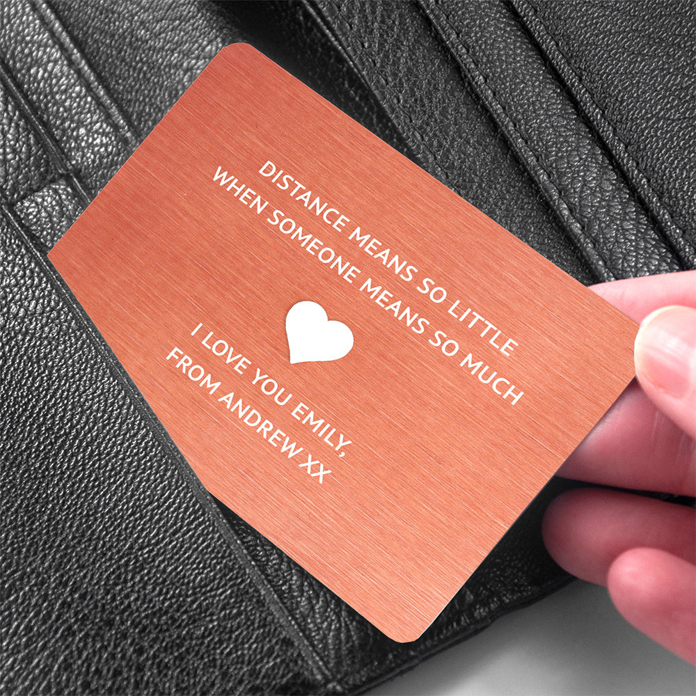 Love Note Metal Wallet Keepsake