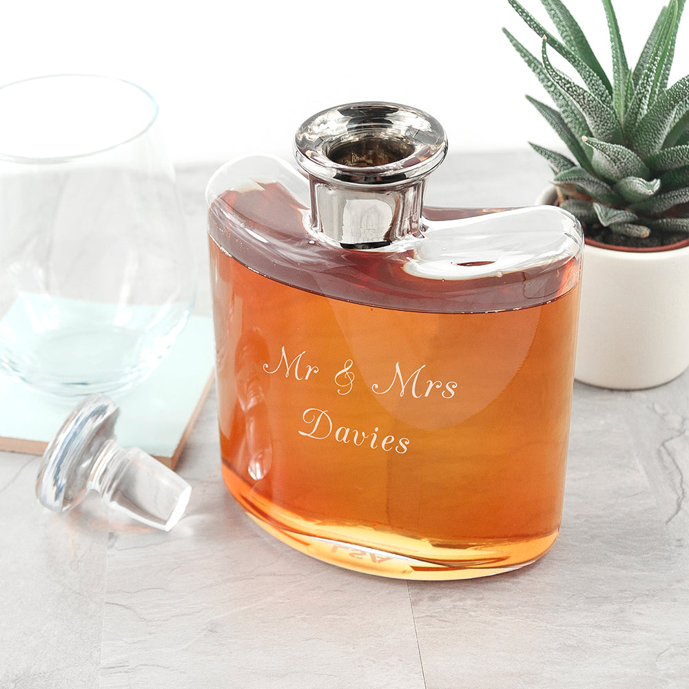 LSA Personalised Platinum Necked Decanter 
