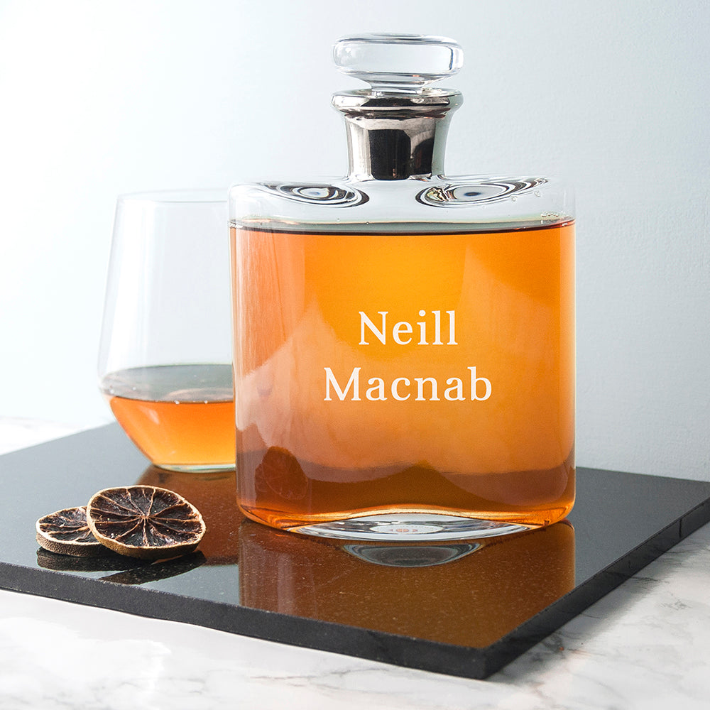 LSA Personalised Platinum Necked Decanter 