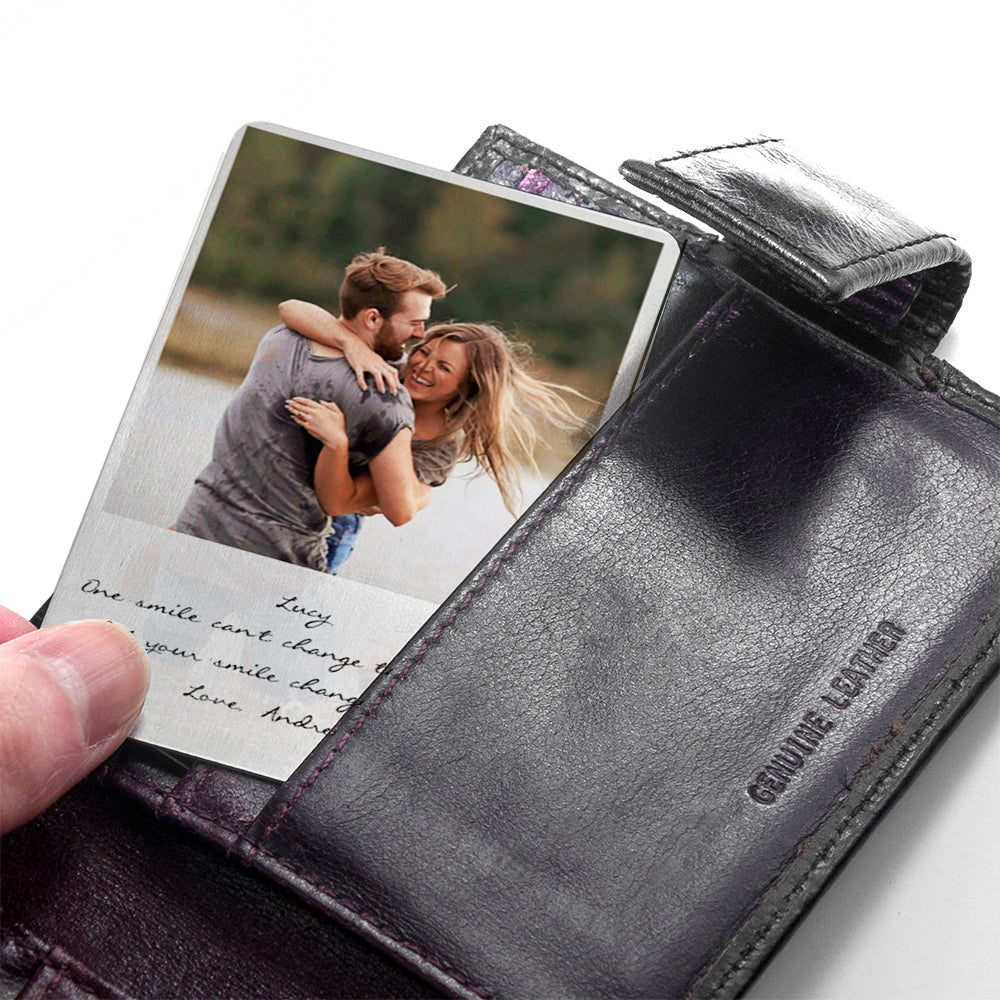 Moment in Time Metal Wallet Keepsake