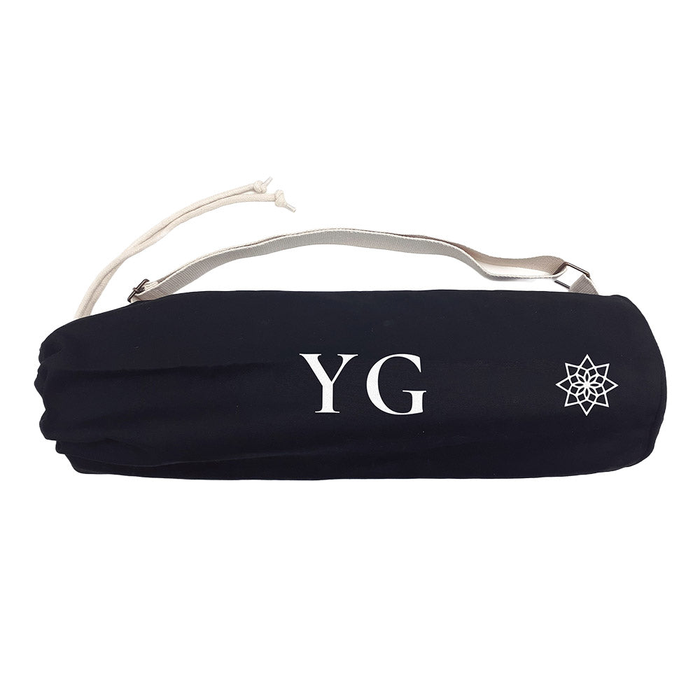 Monogrammed Organic Yoga Mat Drawstring Bag