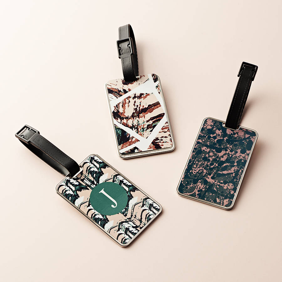 Patterned Luggage Tag
