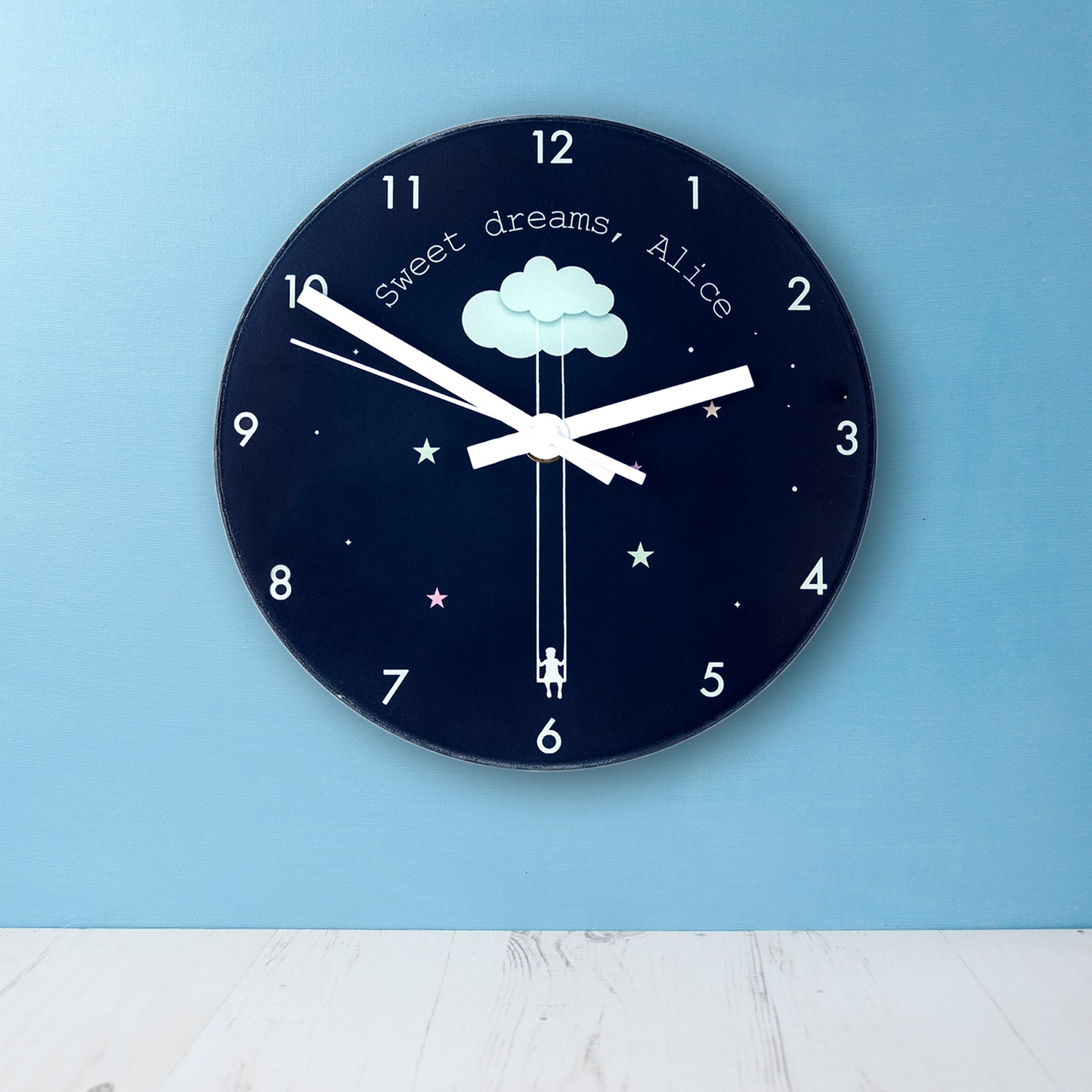 Sweet Dreams Little One Personalised Wall Clock 