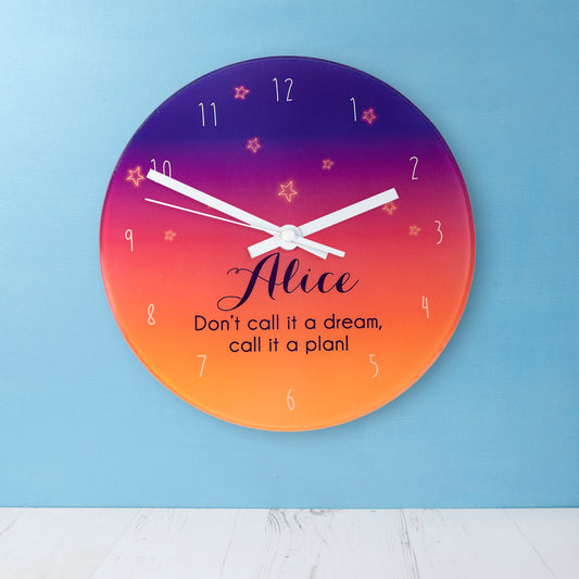 The Desert At Dusk Personalised Wall Clock 
