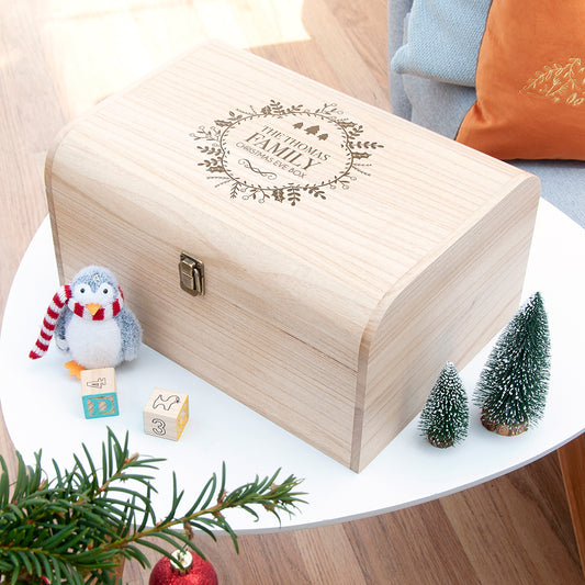 Personalised Traditional Family Christmas Eve Chest