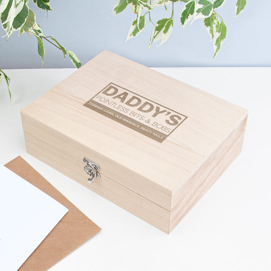 Personalised His Pointless Bits & Bobs Box