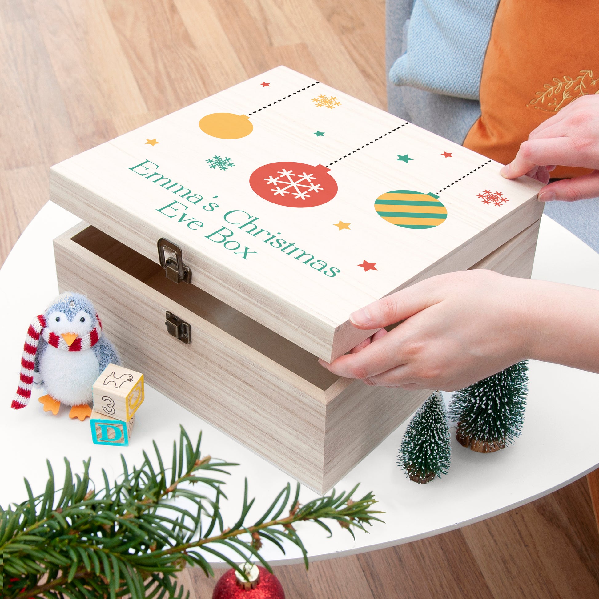 Personalised Bauble Christmas Eve Box