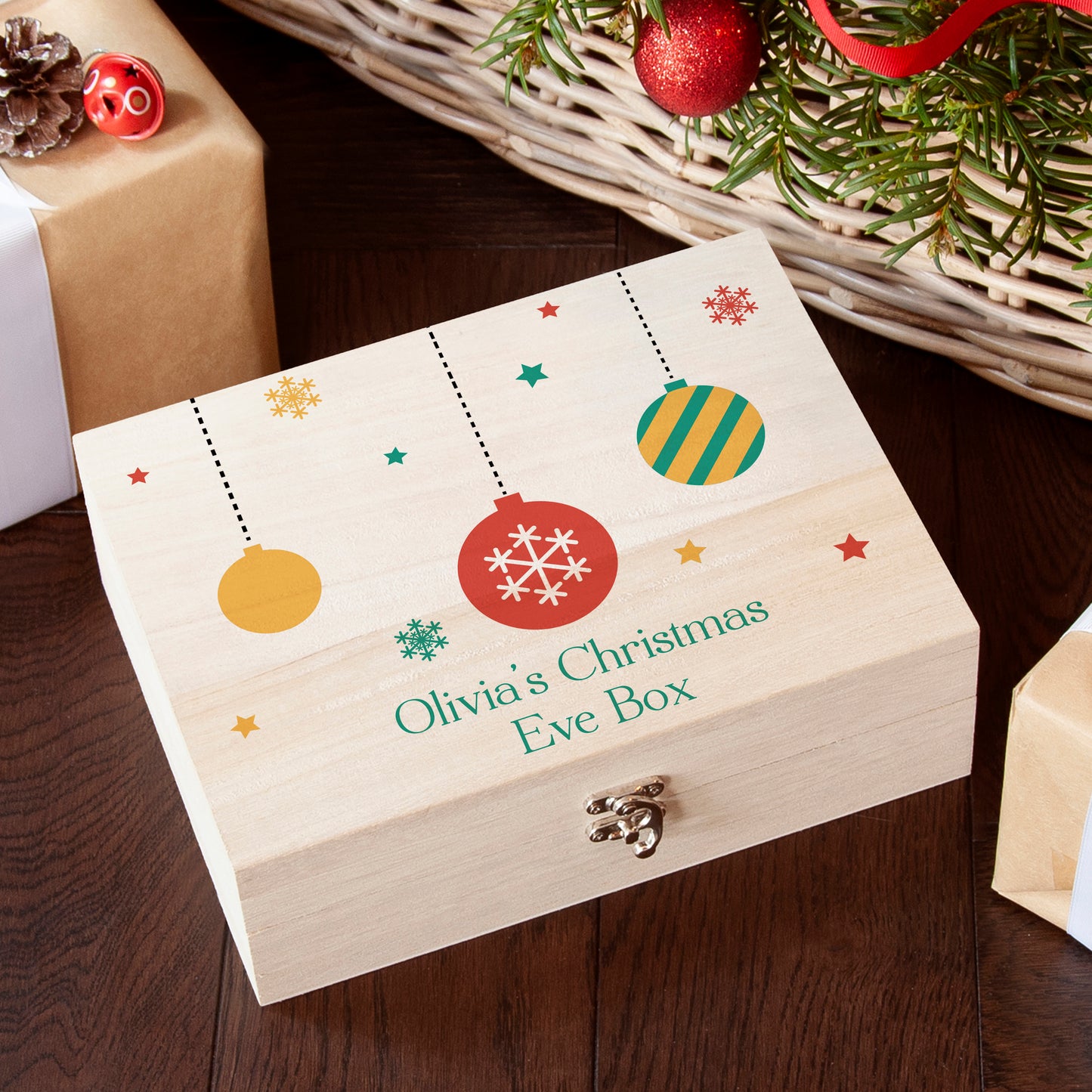 Personalised Bauble Christmas Eve Box