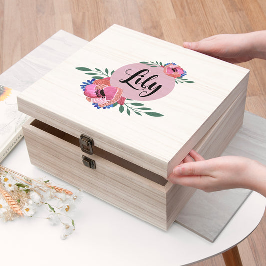 Personalised Blooming Flower Bridesmaid Box