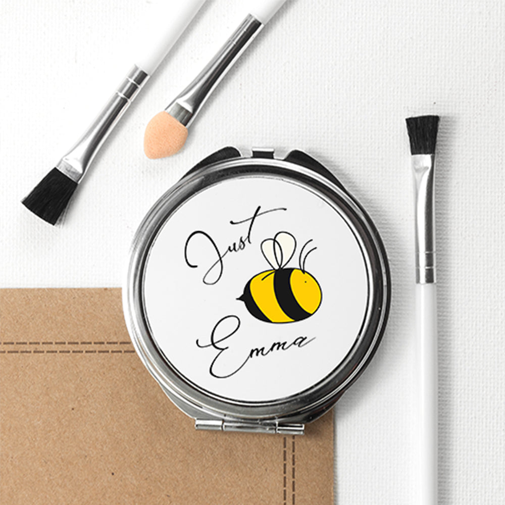 Bee You Round Compact Mirror