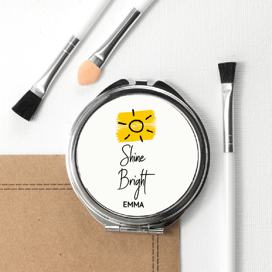 Shine Bright Round Compact Mirror
