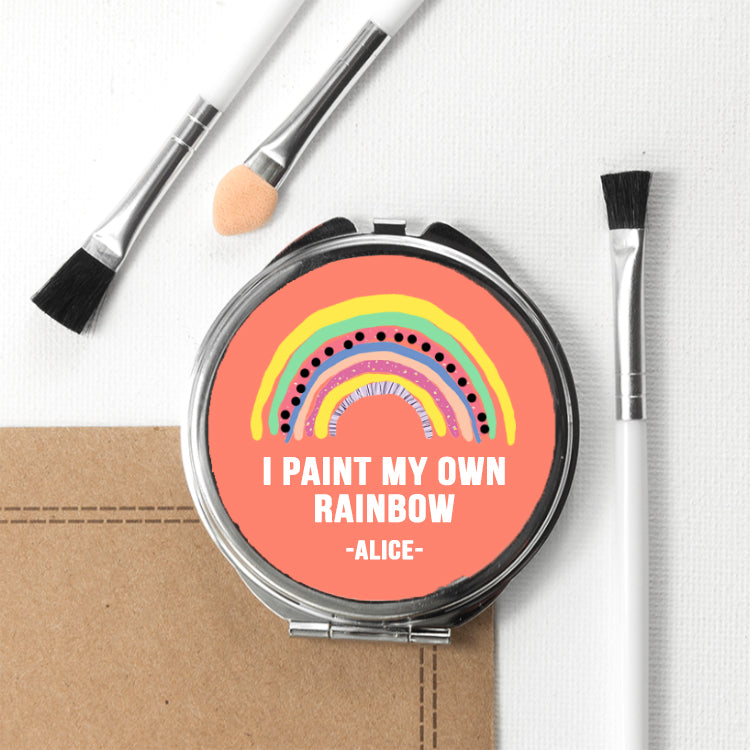 My Own Rainbow Round Compact Mirror