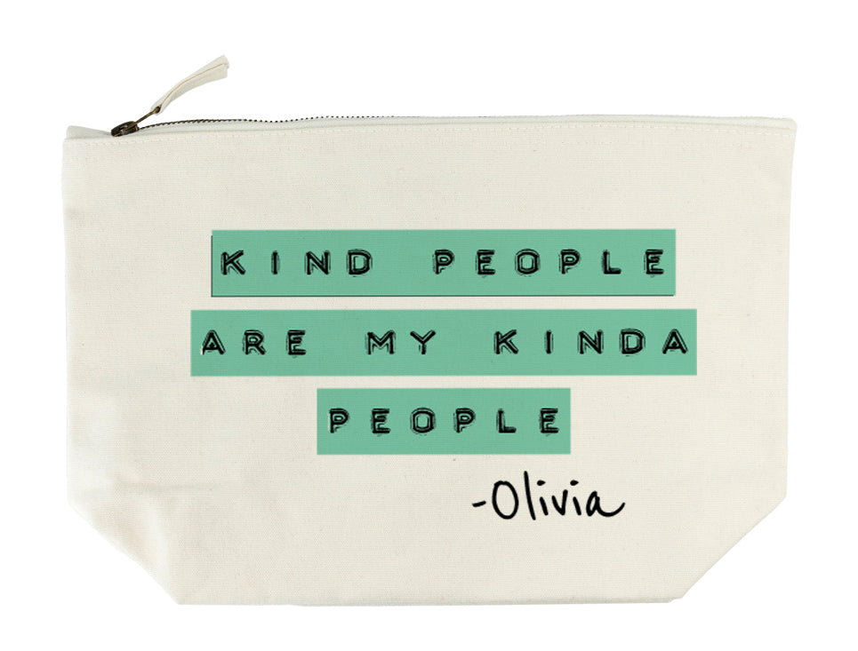 Kind People (Green) Wash Bag