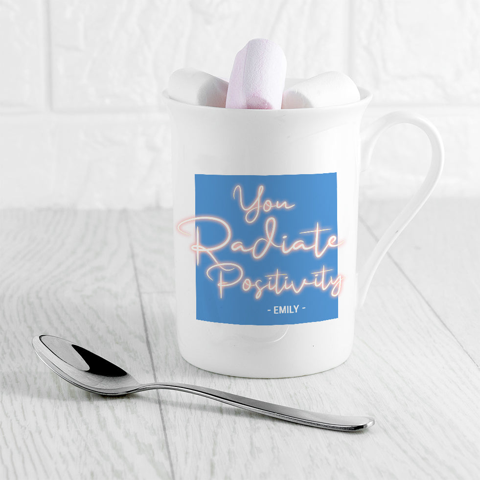 Radiate Positivity Bone China Mug