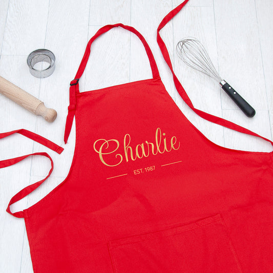 Personalised Birthday Est. Apron