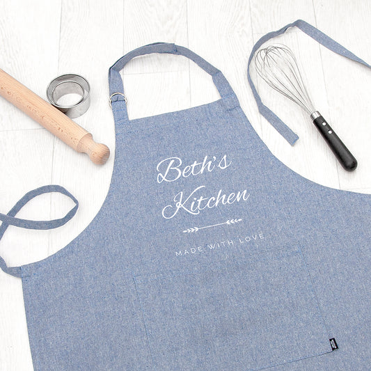 Personalised Made with Love Apron