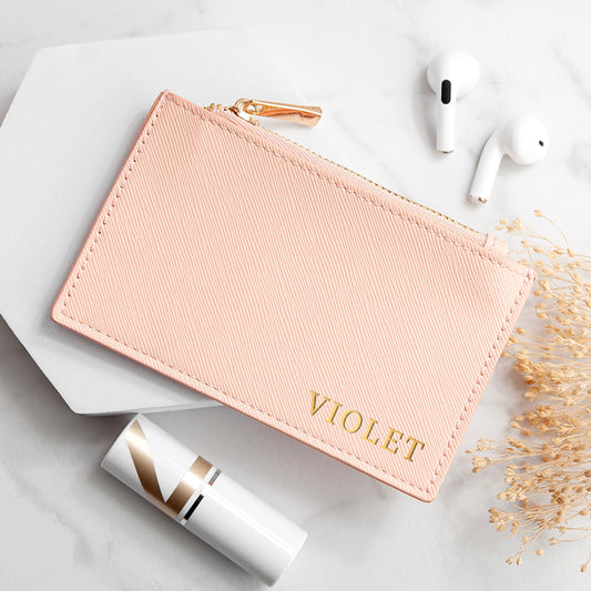 Personalised Sleek Vegan Leather Cardholder