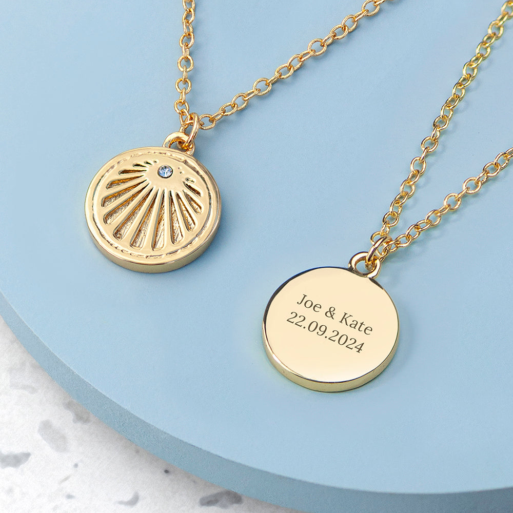 Personalised Sunburst Necklace
