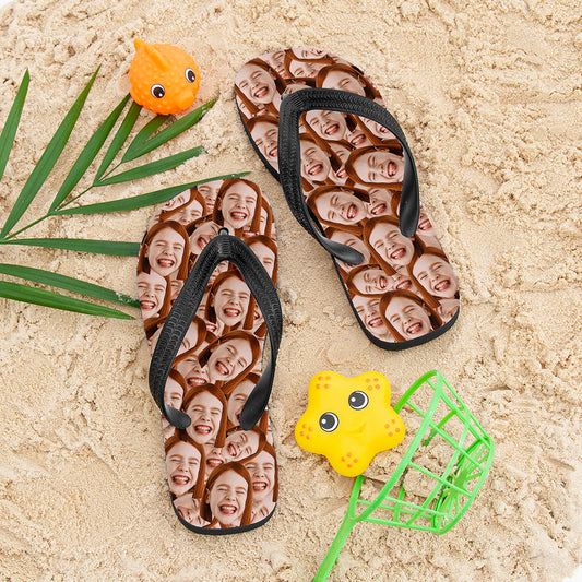Personalised Kid's Face Flip Flops
