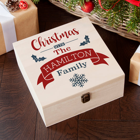 Personalised Our Family's Christmas Eve Box - Medium