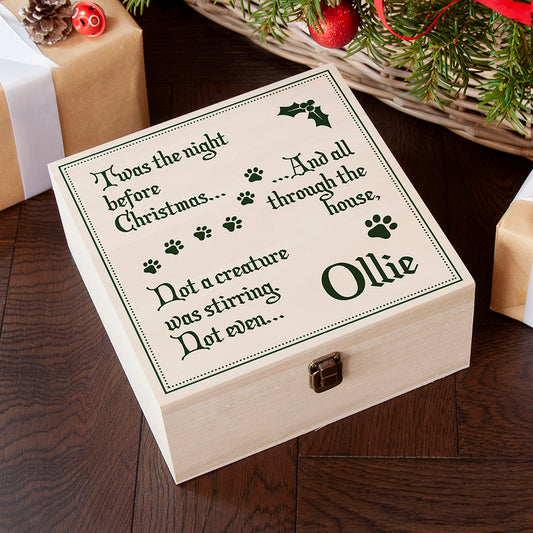 Personalised Pets T'was The Night Before Christmas Eve Box - Medium