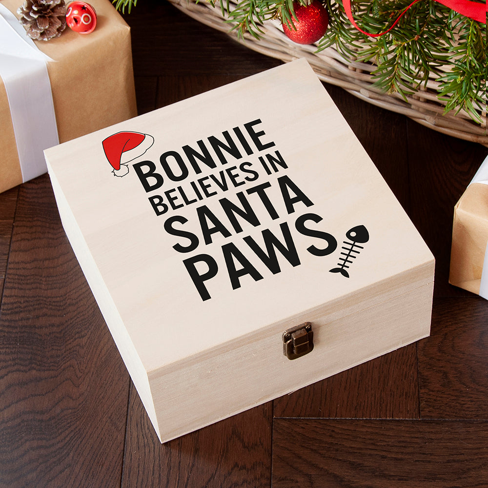 Personalised Pets Santa Paws Christmas Eve Box - Medium