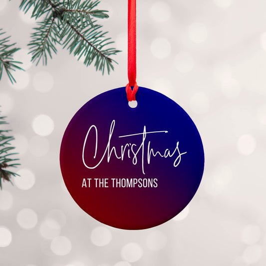Personalised Family Christmas Decoration