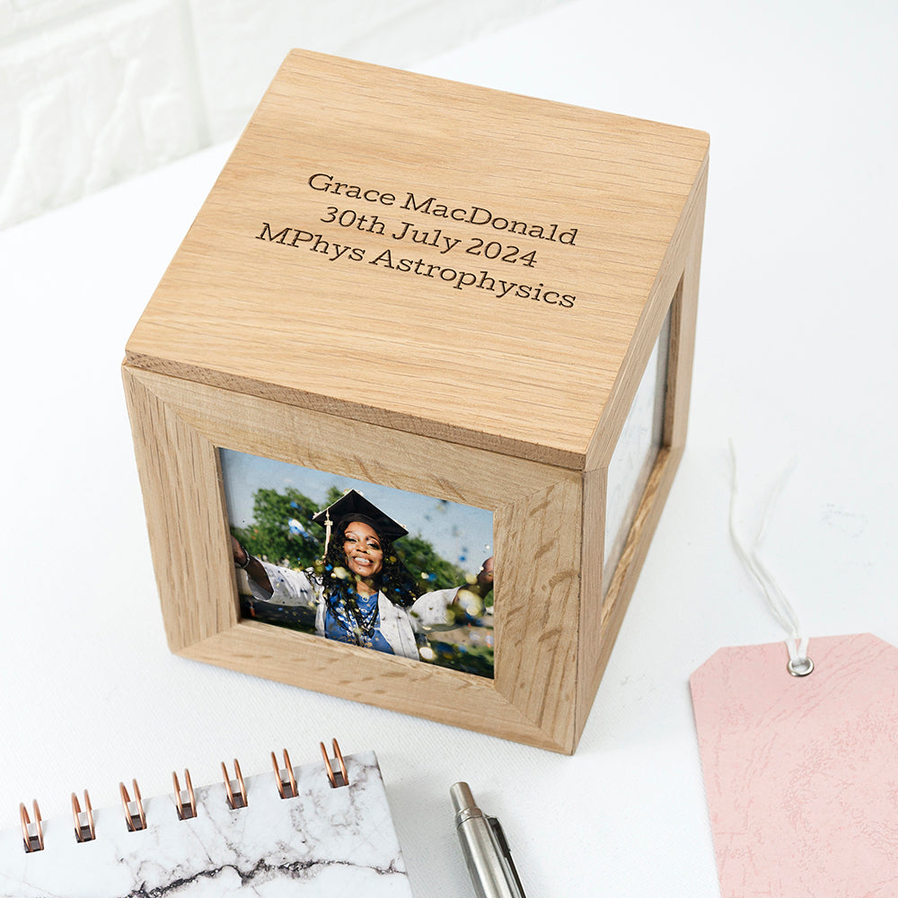 Personalised Graduation Photo Cube