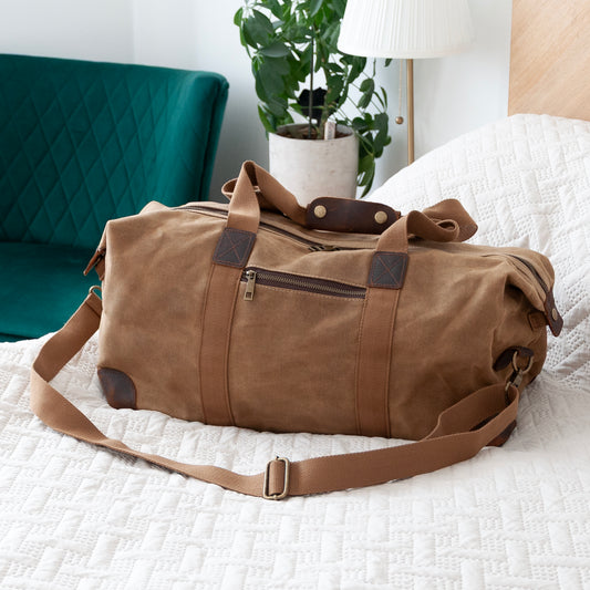 Luxury Waxed Canvas Holdall
