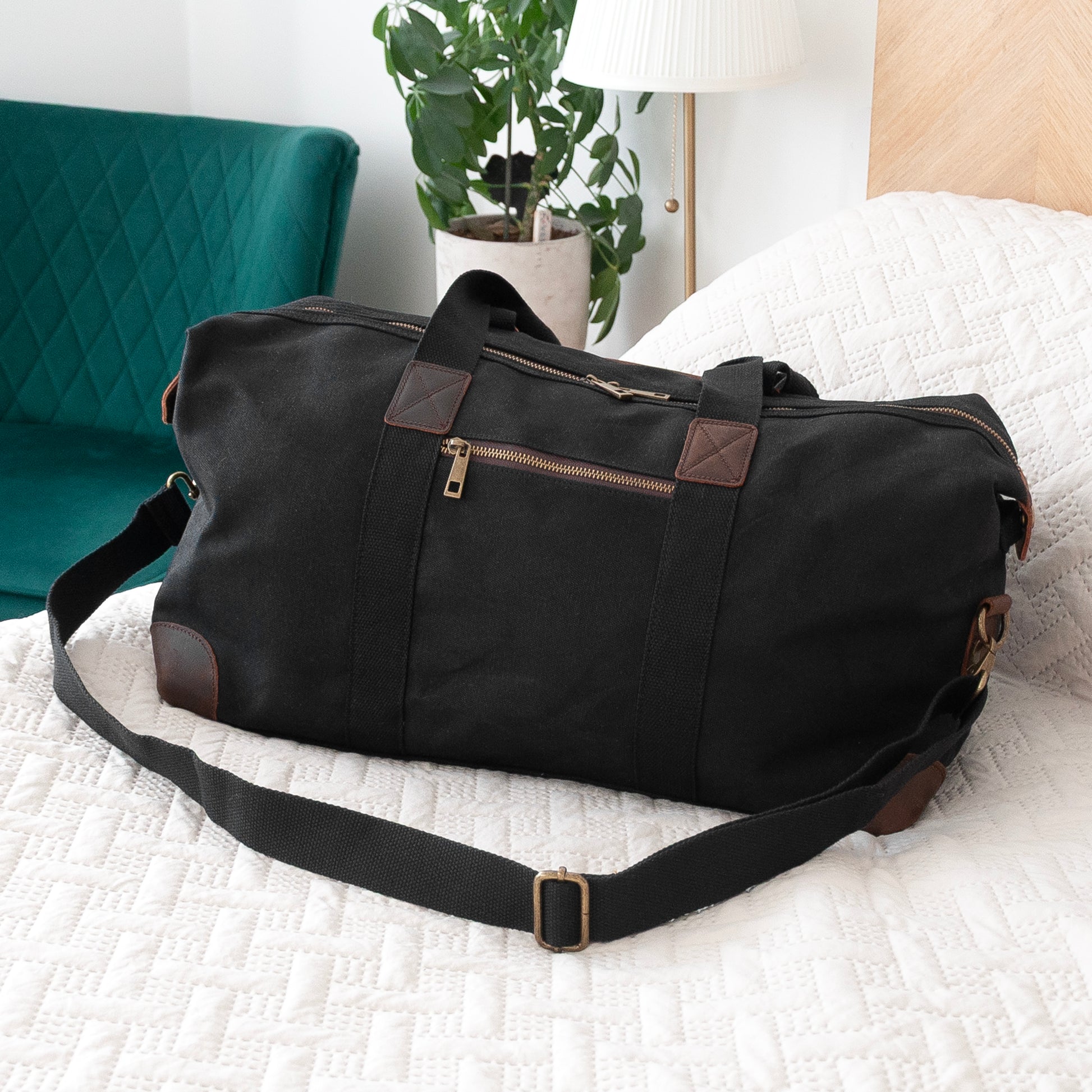 Luxury Waxed Canvas Holdall