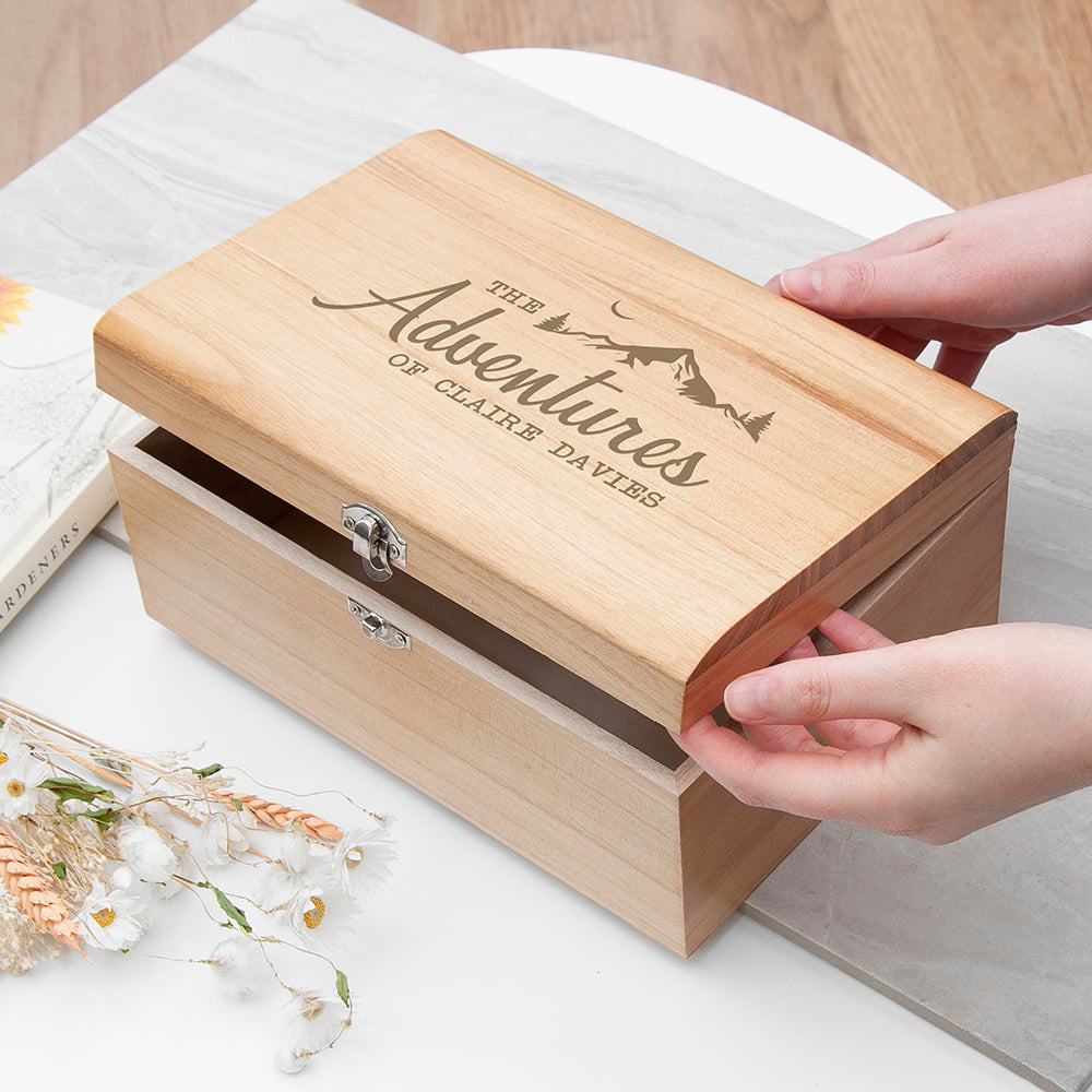 Personalised Adventure Keepsake Chest