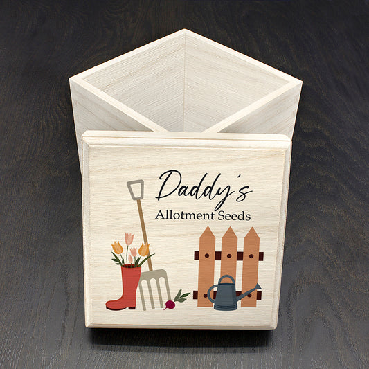 Personalised Allotment Seeds Box