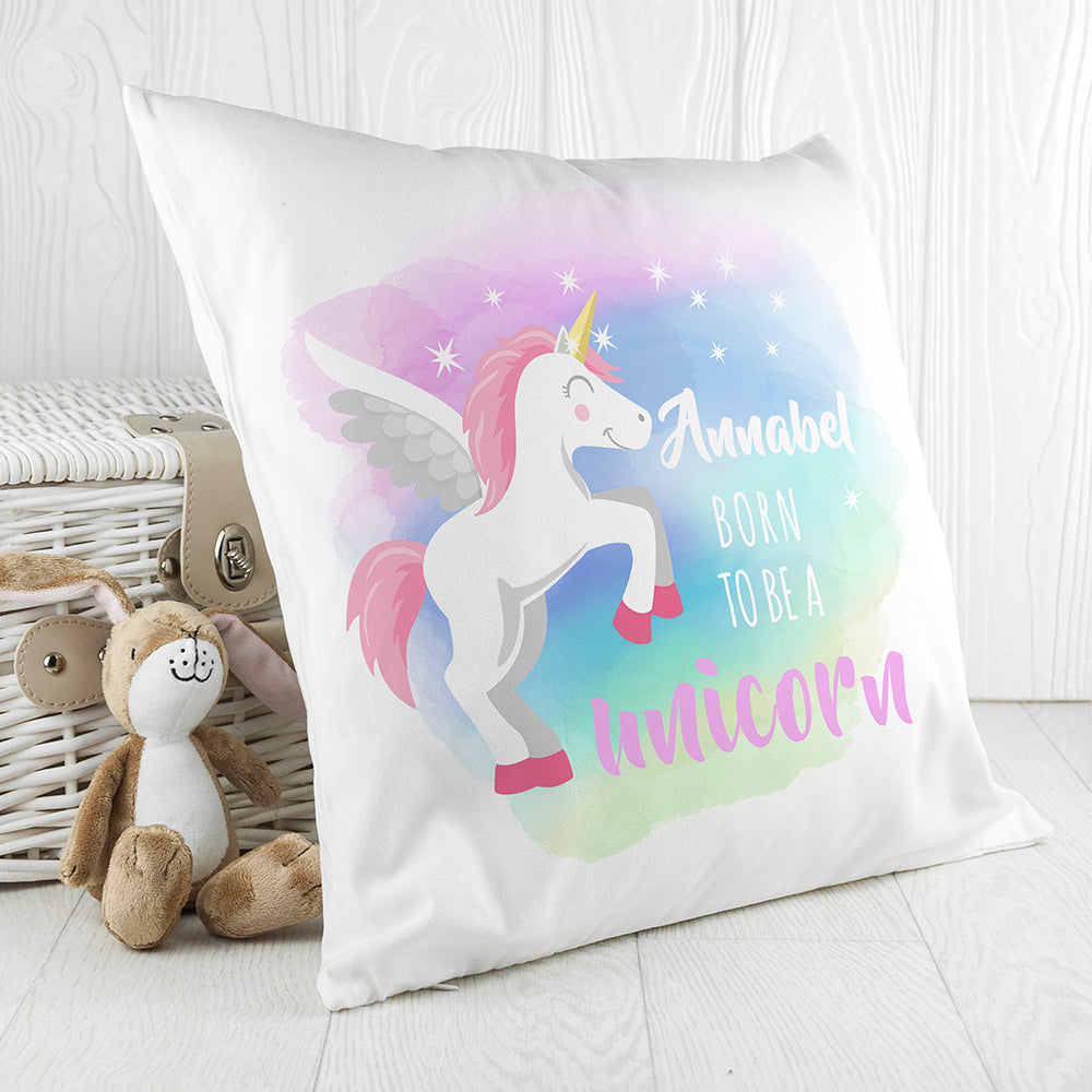 Personalised Baby Unicorn Cushion Cover