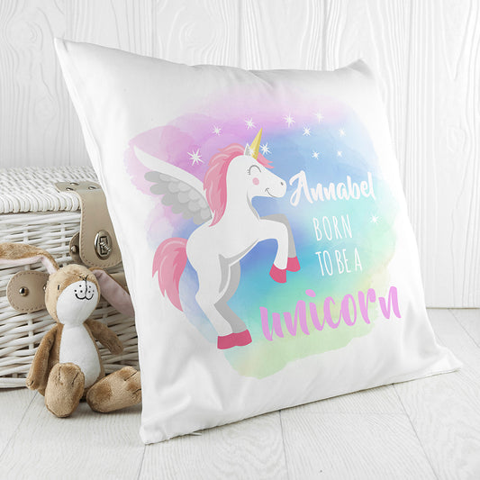 Personalised Baby Unicorn Cushion Cover