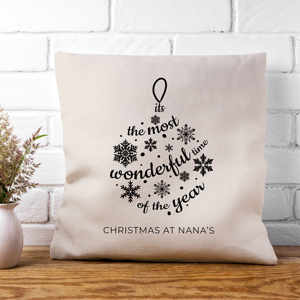 Personalised Bauble Cushion Cover