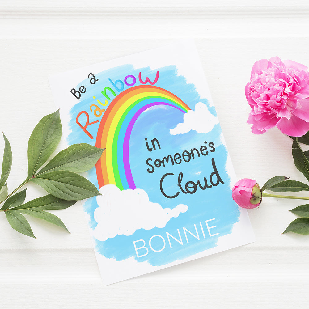 Personalised Be A Rainbow Framed Print