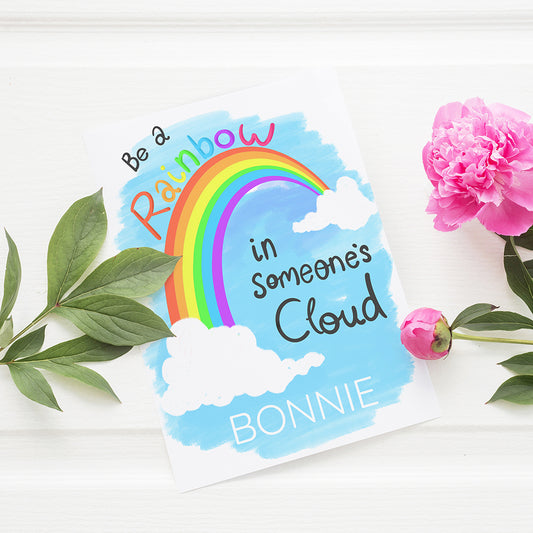 Personalised Be A Rainbow Framed Print