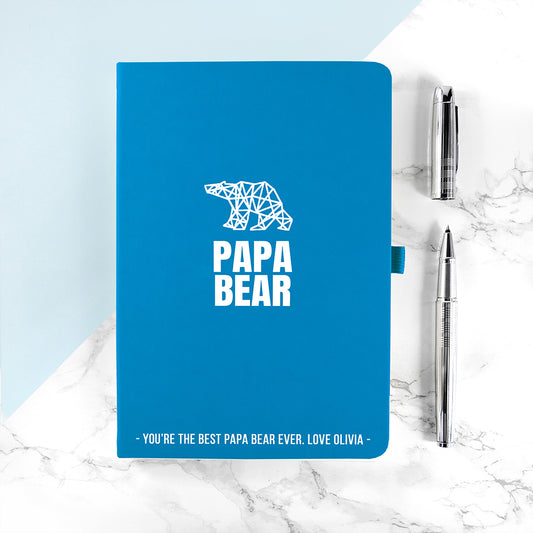 Personalised Bear A5 Notebook