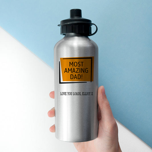Personalised Best... Silver Water Bottle