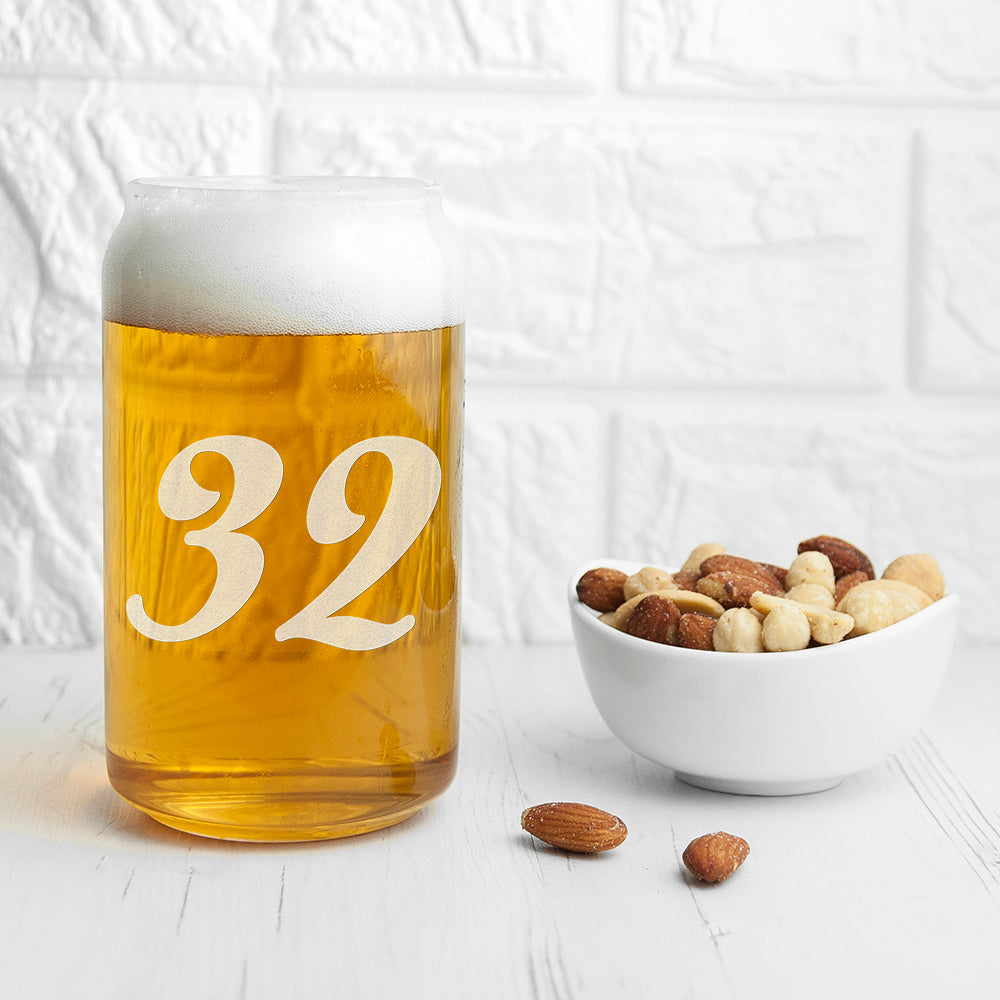 Personalised Birthday Can Glass