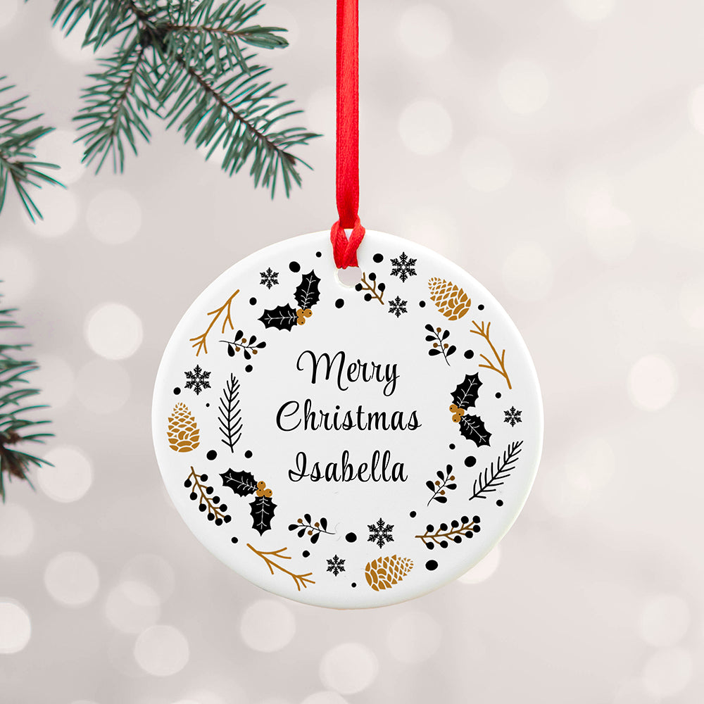 Personalised Botanical Nordic Ornament
