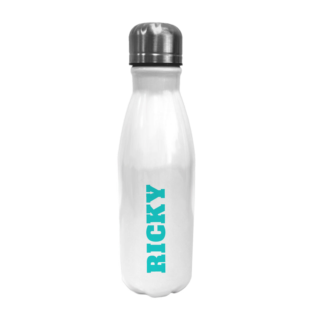 Personalised Bowling Water Bottle - Block