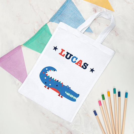 Personalised Boy's Fabric Party Bag