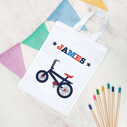 Personalised Boy's Fabric Party Bag