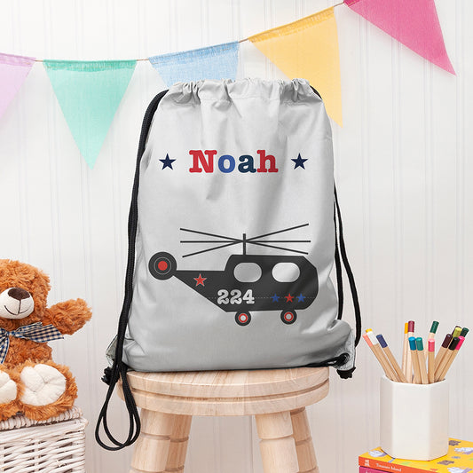 Personalised Boy's Silver Waterproof Swim Bag