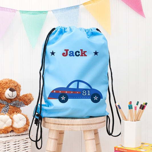 Personalised Boy's Sky Blue Waterproof Swim Bag